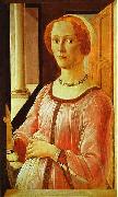 Sandro Botticelli Portrait of a Lady oil painting artist